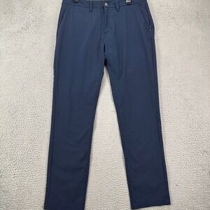 UNTUCKit Mens Chino Pants 33X32 Blue Performance Stretch Tech Lightweight Pocket